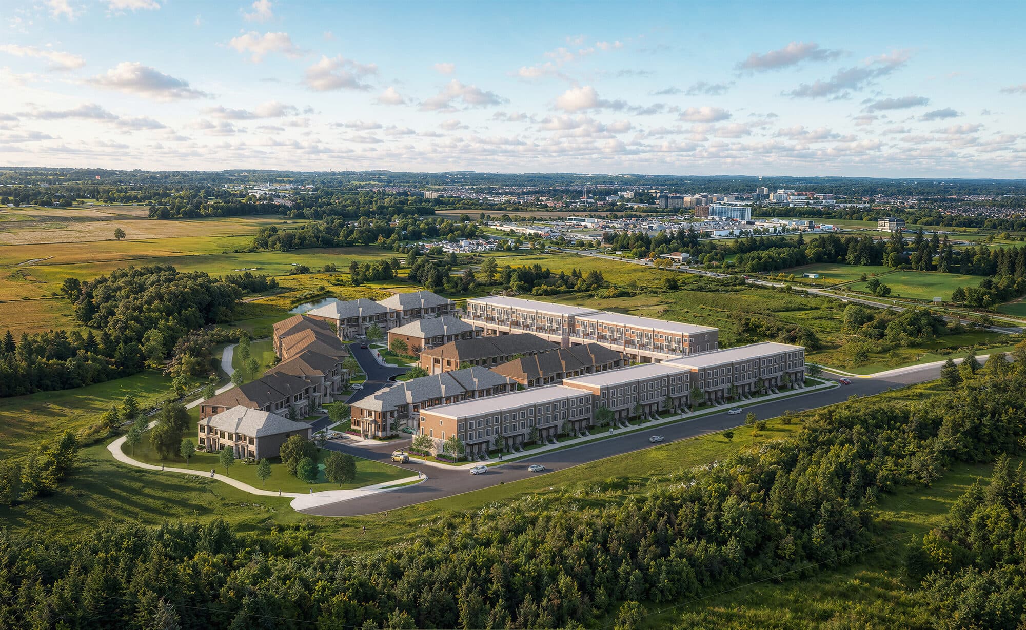Aerial view of the Kingshaven agri-community master plan